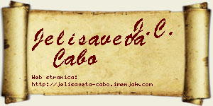Jelisaveta Cabo vizit kartica